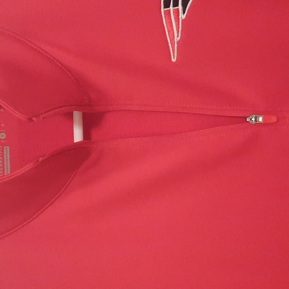 NikeGolf Woman's 1/4 Zip Pullover Red Size S - Picture 4 of 10